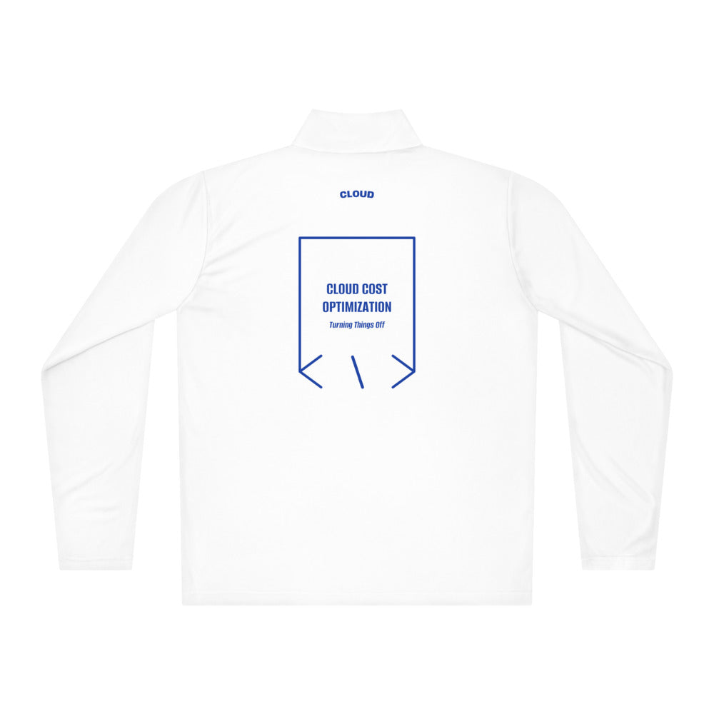 Cloud Cost Optimization — White True Royal back mockup