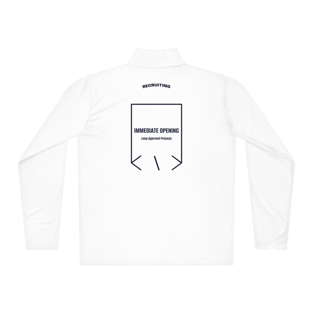 Immediate Opening — White True Navy back mockup