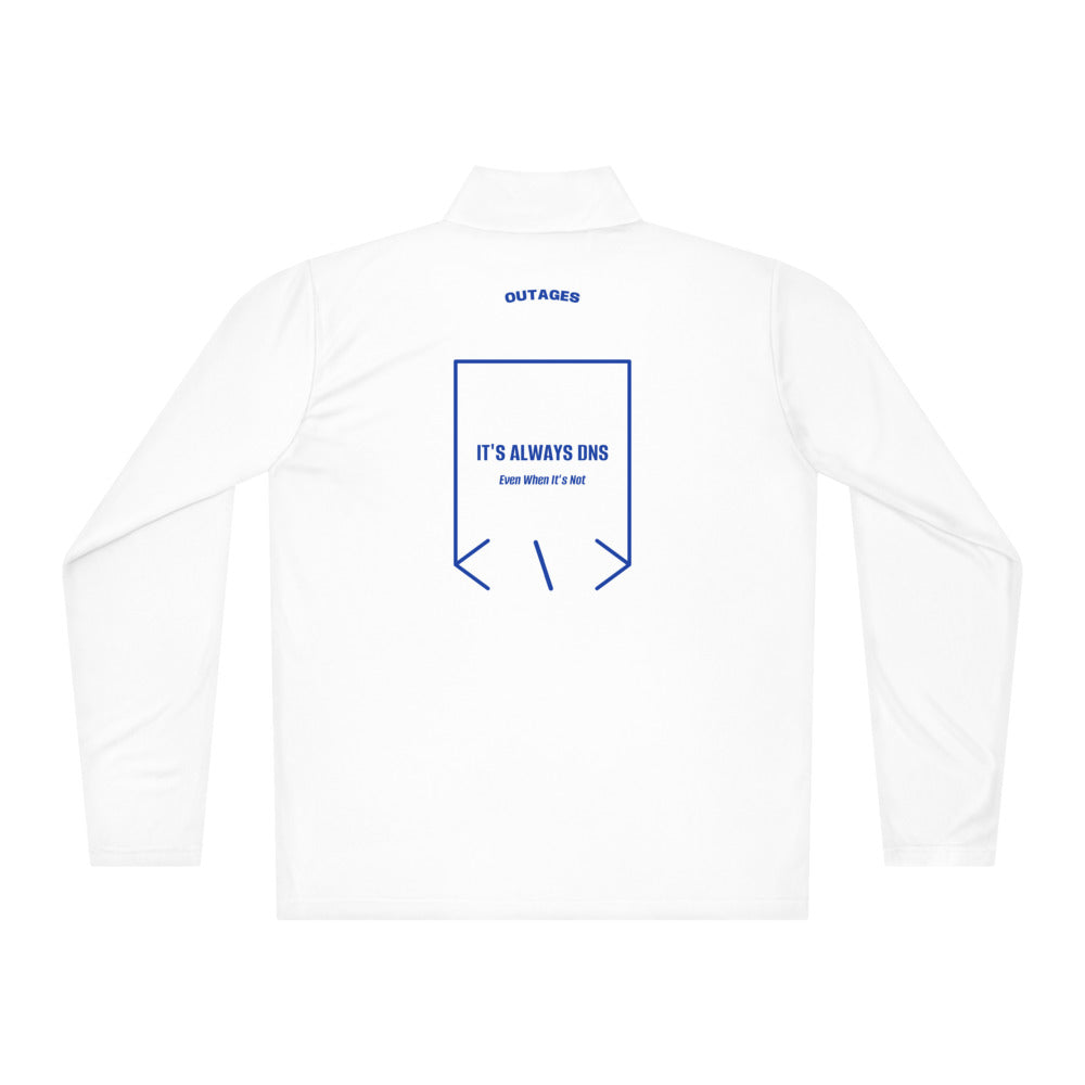 It's Always DNS — White True Royal back mockup