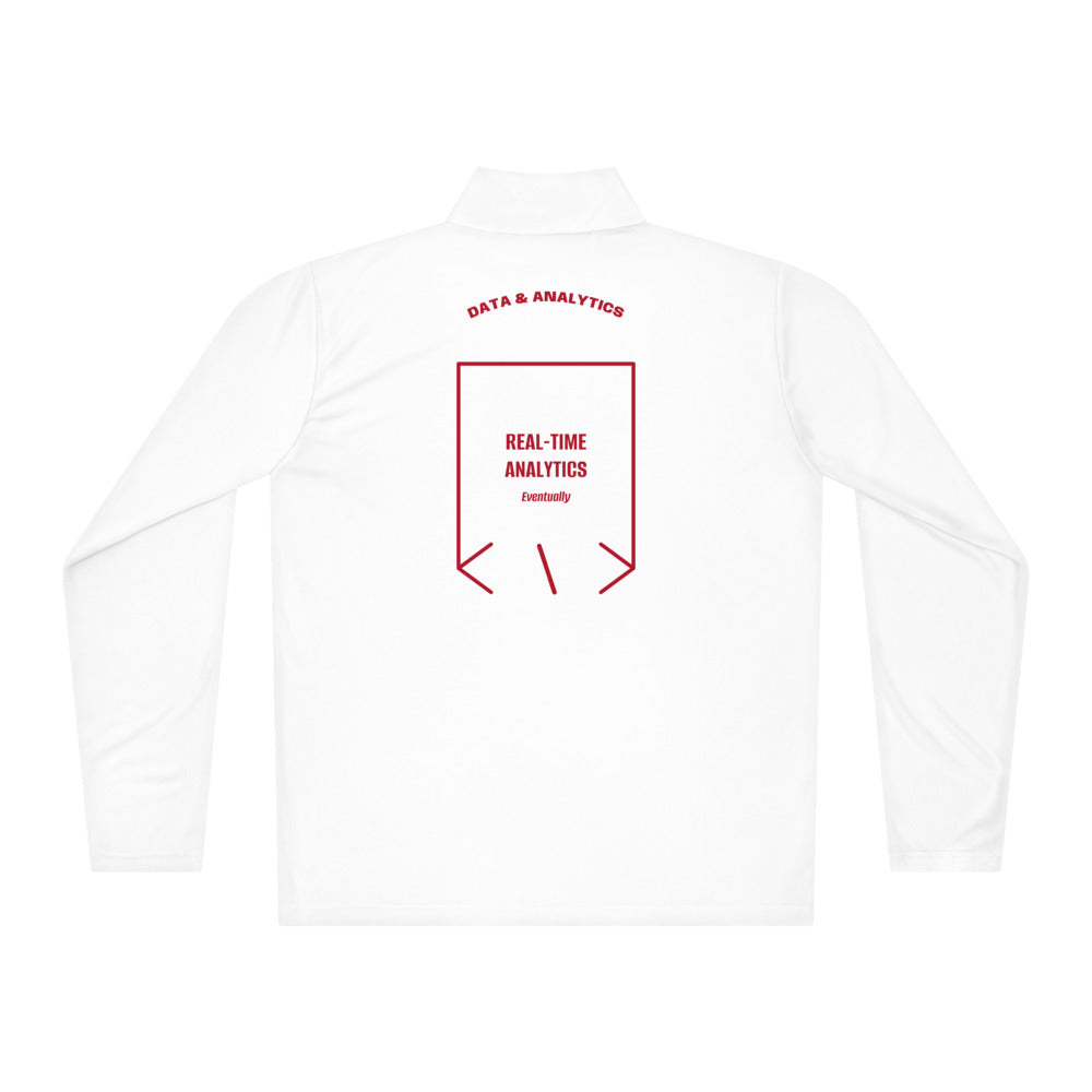 Real-Time Analytics — White True Red back mockup