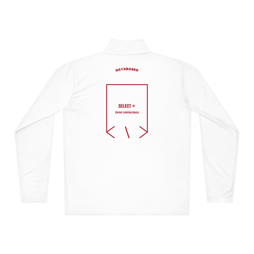 SELECT * — White True Red back mockup