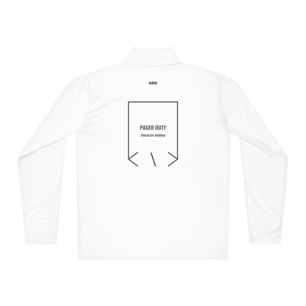 Pager Duty — White Iron Grey back mockup