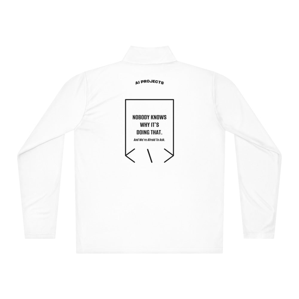 Nobody Knows Why It's Doing That. — White Black back mockup