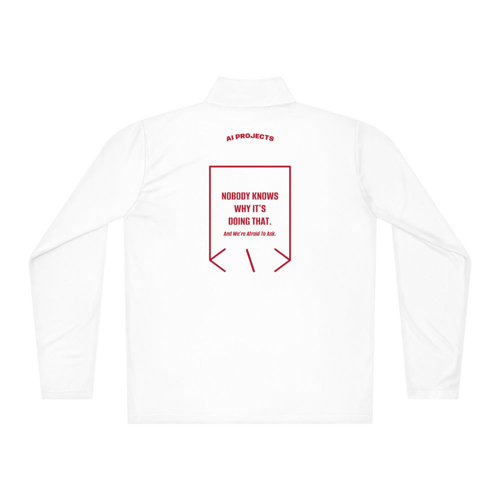 Nobody Knows Why It's Doing That. — White True Red back mockup