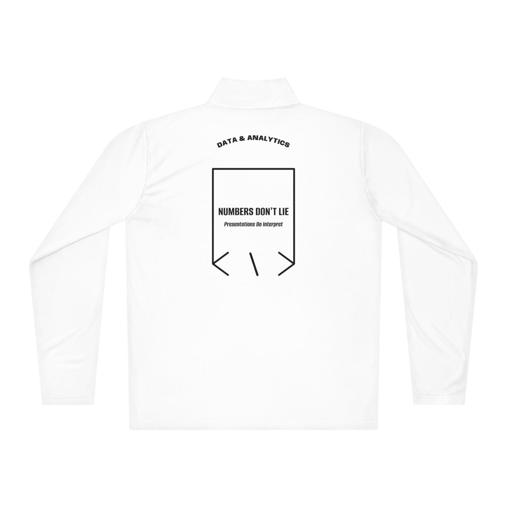 Numbers Don't Lie — White Black back mockup