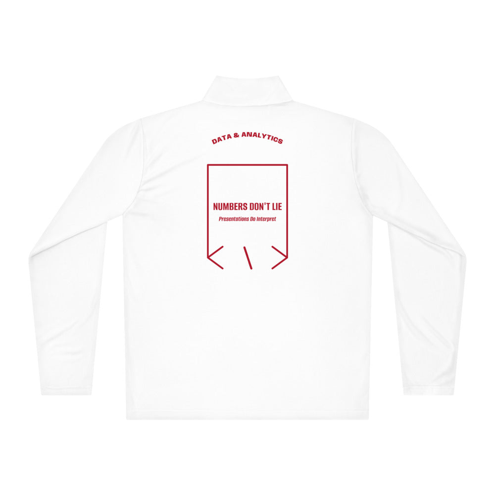 Numbers Don't Lie — White True Red back mockup
