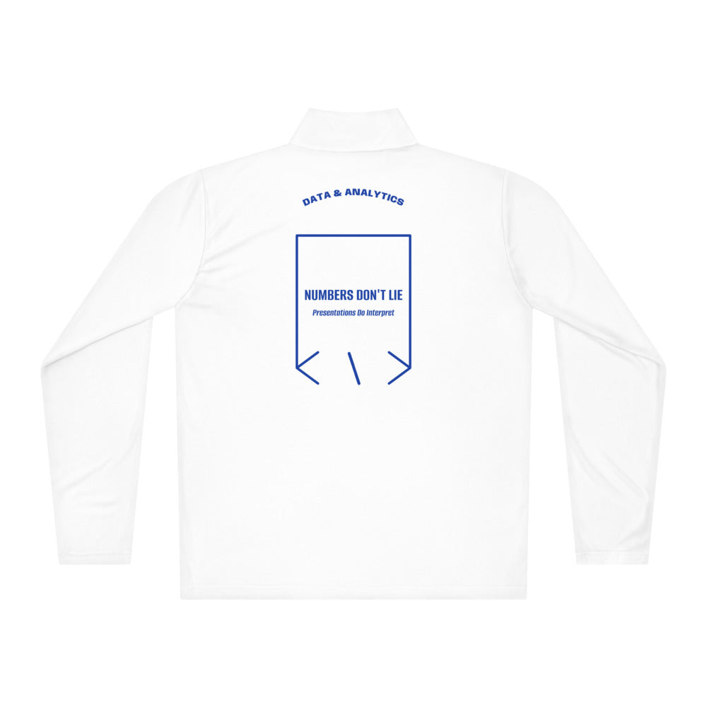 Numbers Don't Lie — White True Royal back mockup