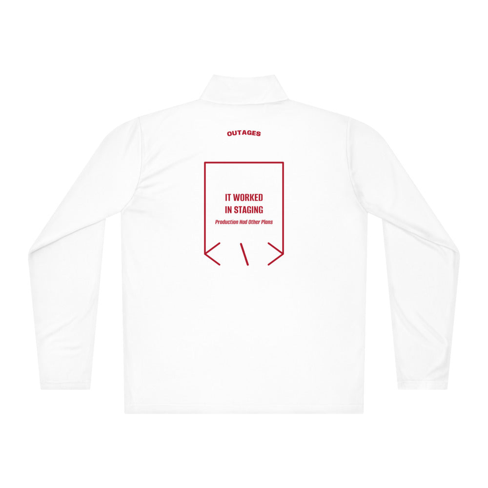 It Worked In Staging — White True Red back mockup