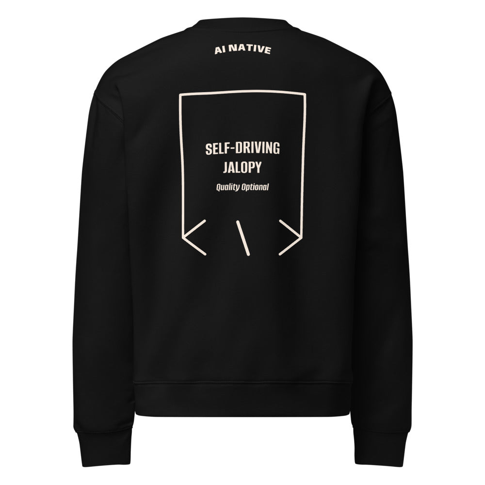 Self-Driving Jalopy — Black Bone back mockup