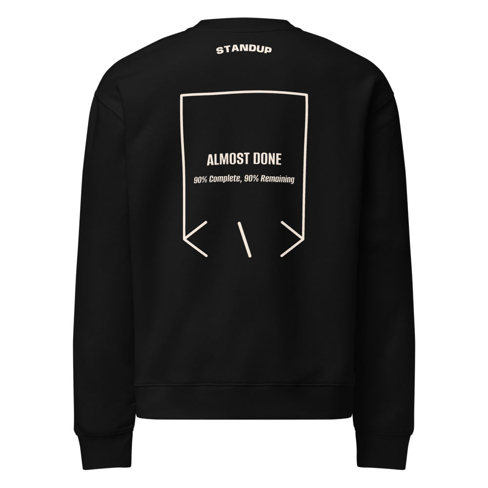 Almost Done — Black Bone back mockup