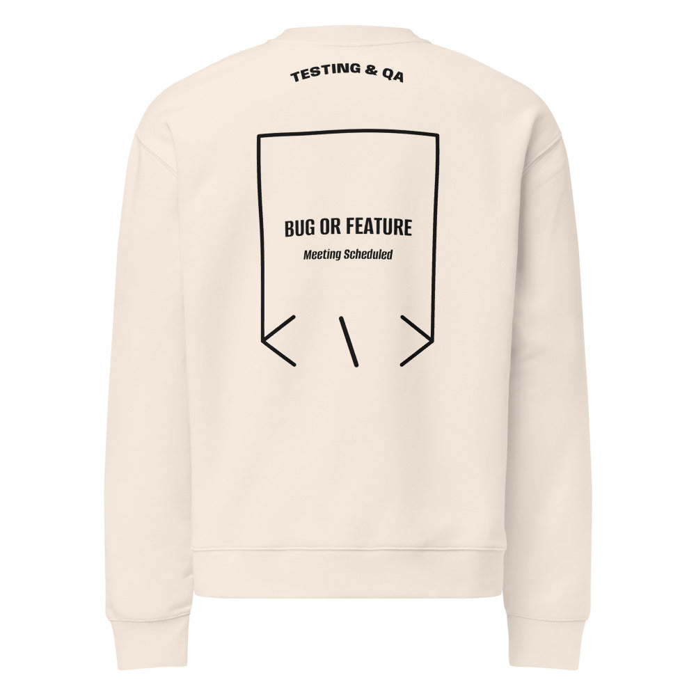 Bug Or Feature — Bone Black back mockup