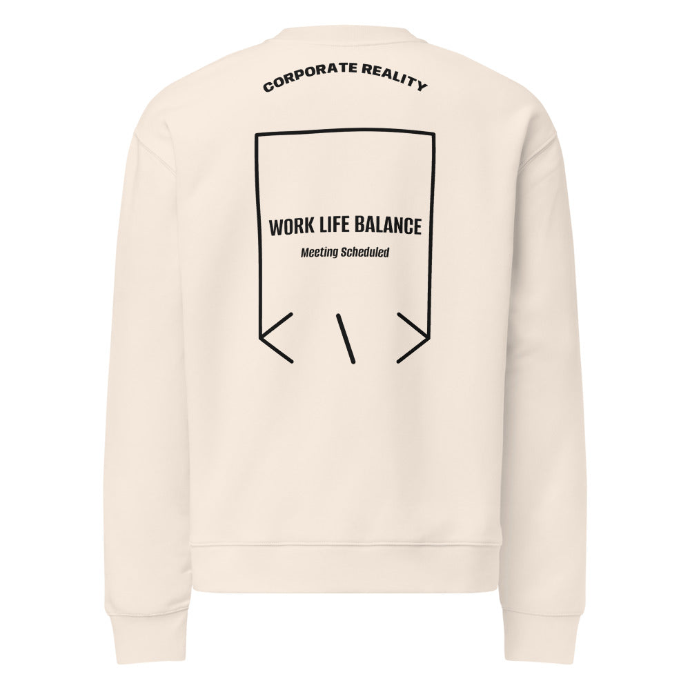 Work Life Balance — Bone Black back mockup