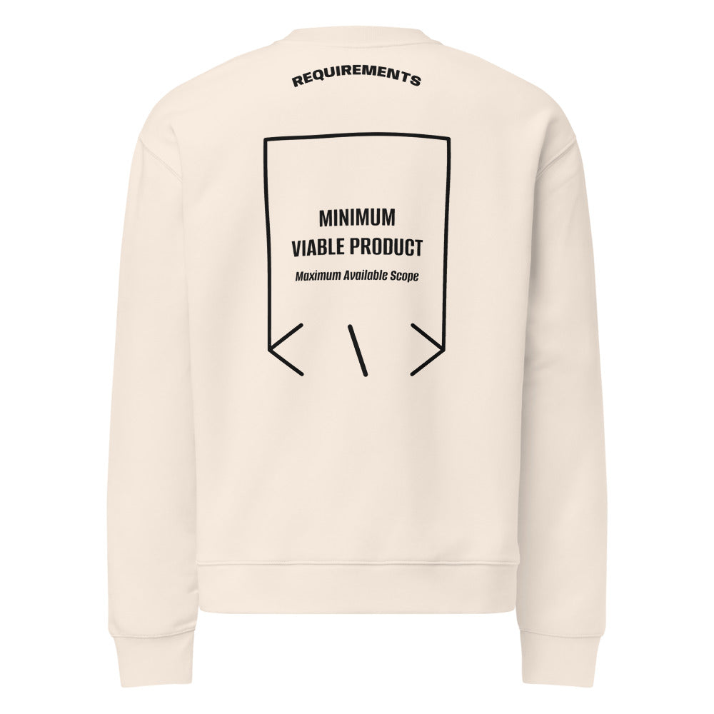 Minimum Viable Product — Bone Black back mockup