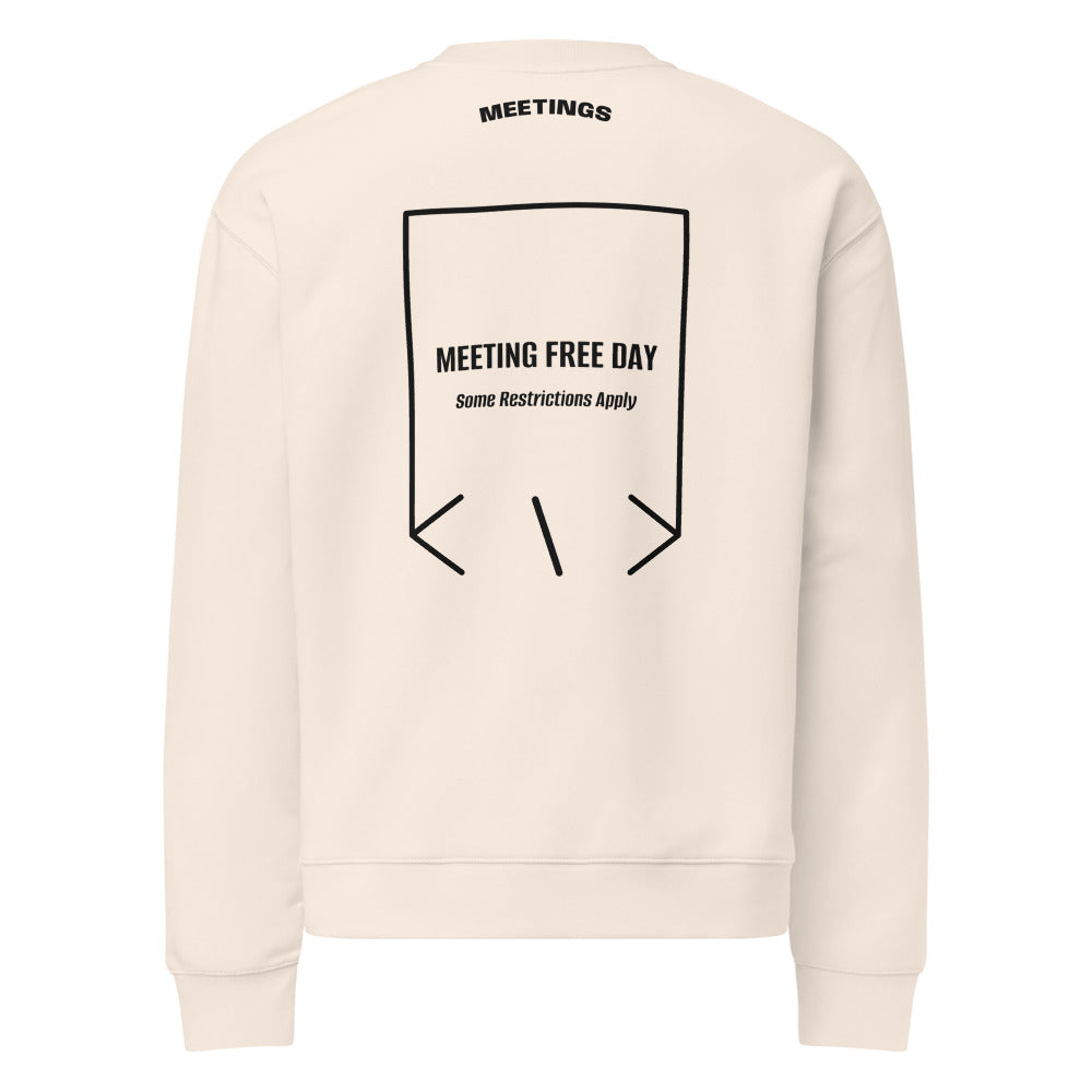 Meeting Free Day — Bone Black back mockup