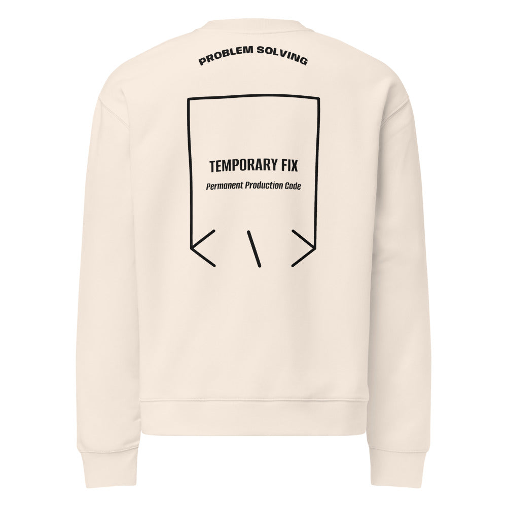 Temporary Fix — Bone Black back mockup
