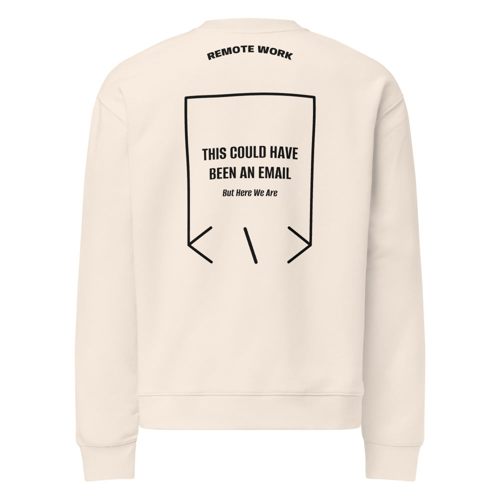 This Could Have Been An Email — Bone Black back mockup