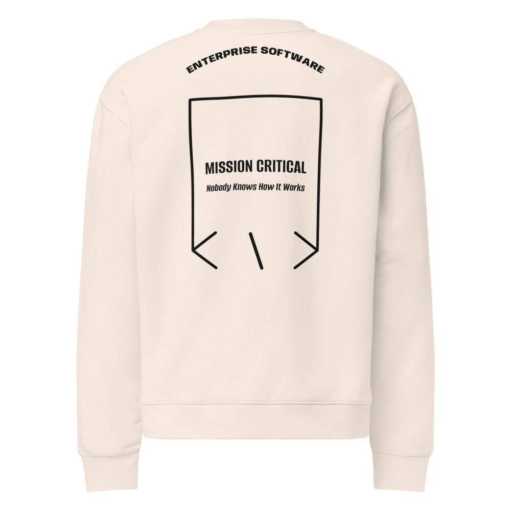 Mission Critical — Bone Black back mockup