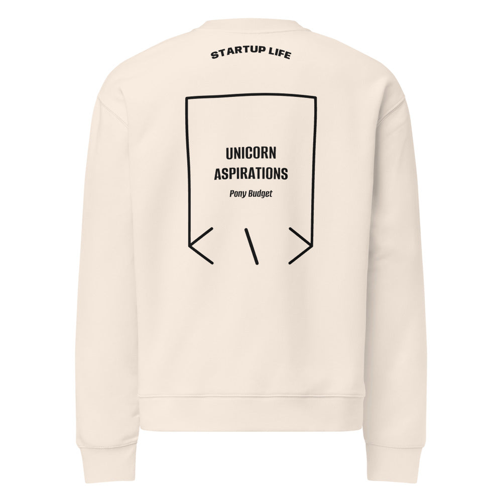 Unicorn Aspirations — Bone Black back mockup