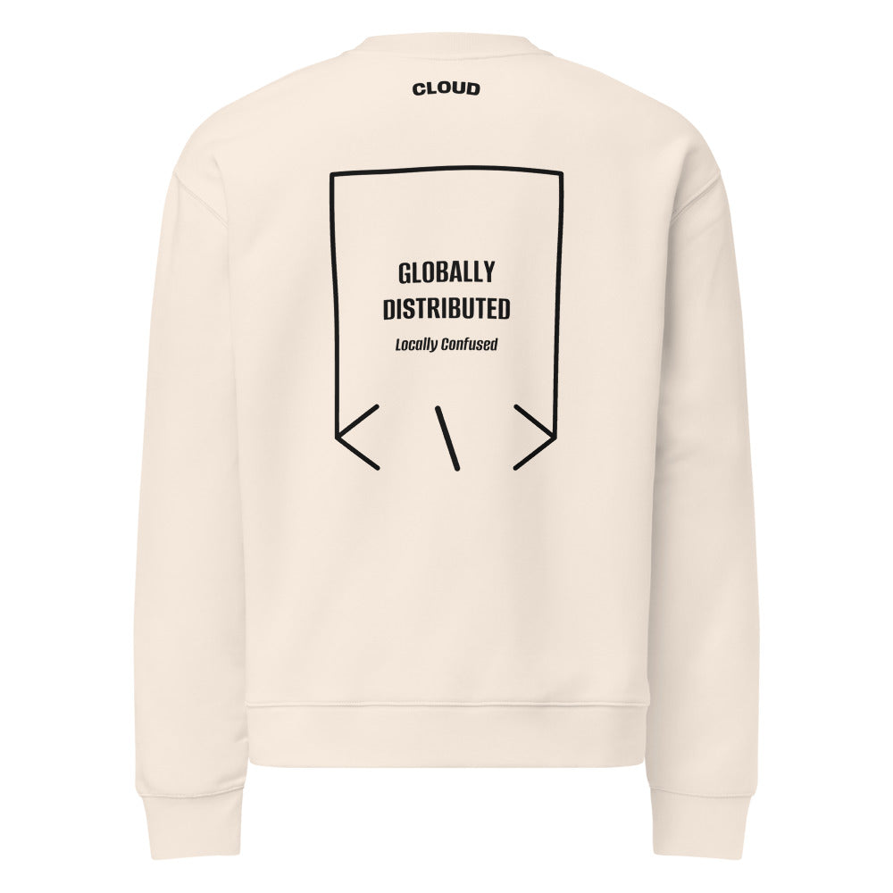 Globally Distributed — Bone Black back mockup