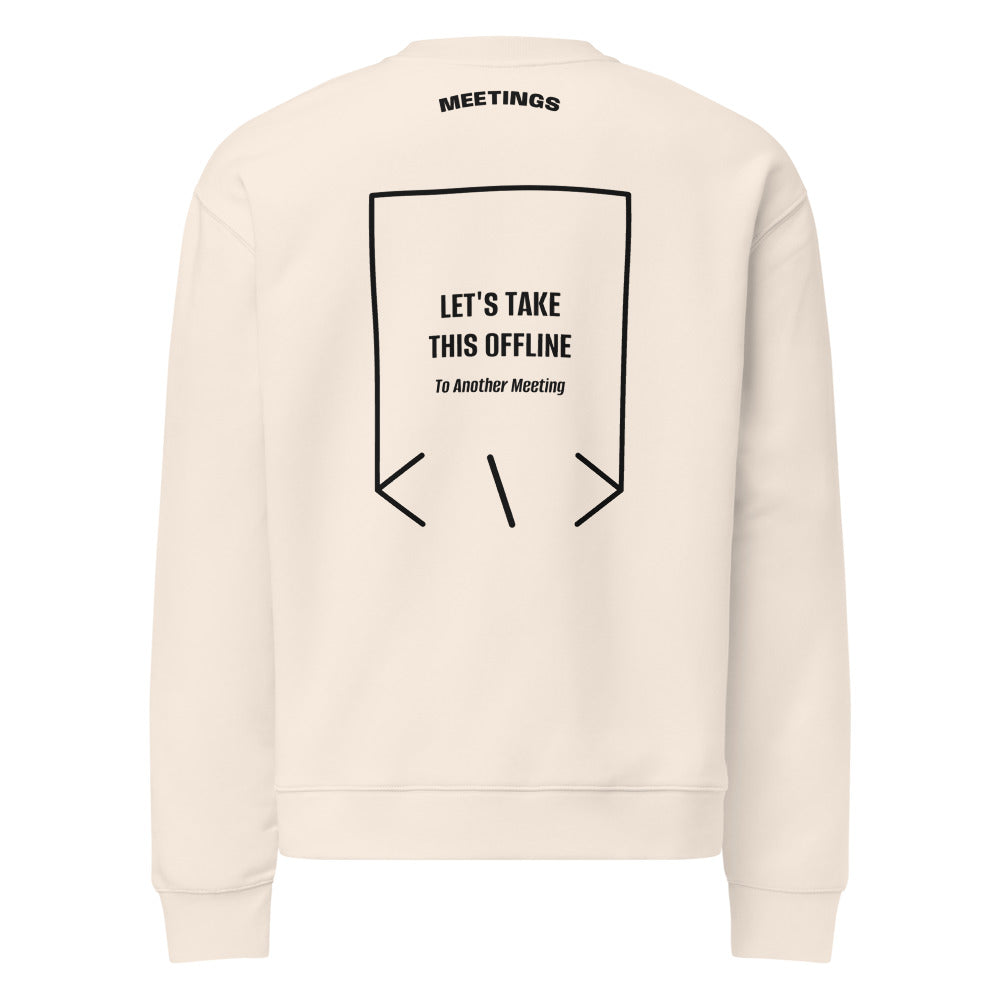Let's Take This Offline — Bone Black back mockup