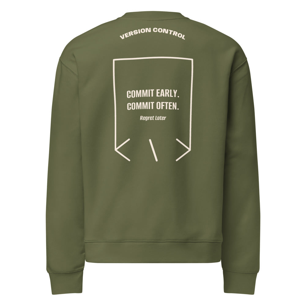 Commit Early. Commit Often. — Cypress Bone back mockup