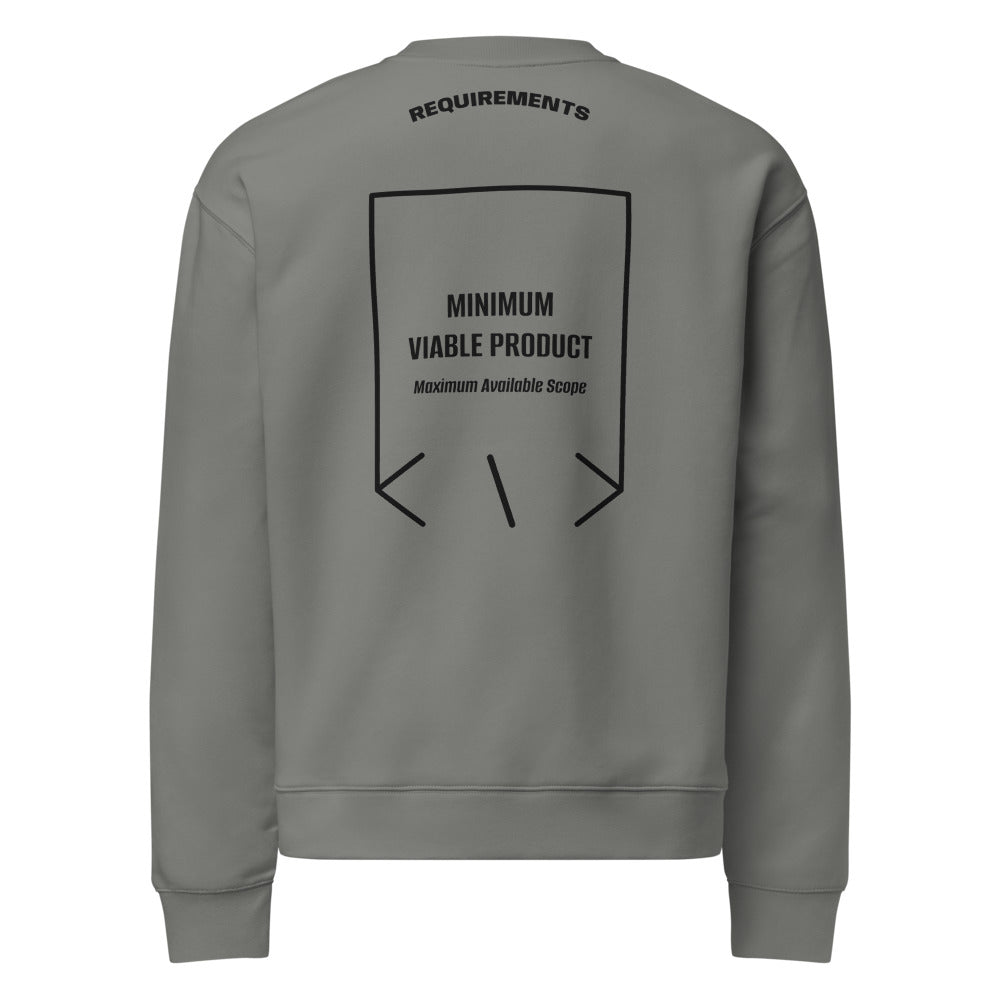 Minimum Viable Product — Shadow Black back mockup