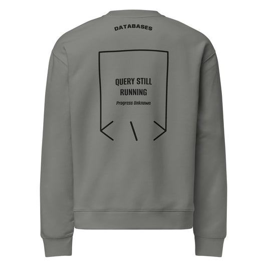 Query Still Running — secondary back mockup