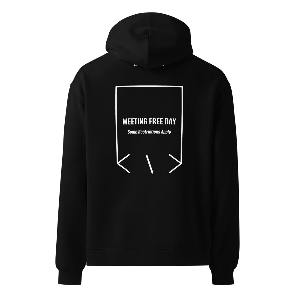 Meeting Free Day — Black White back mockup