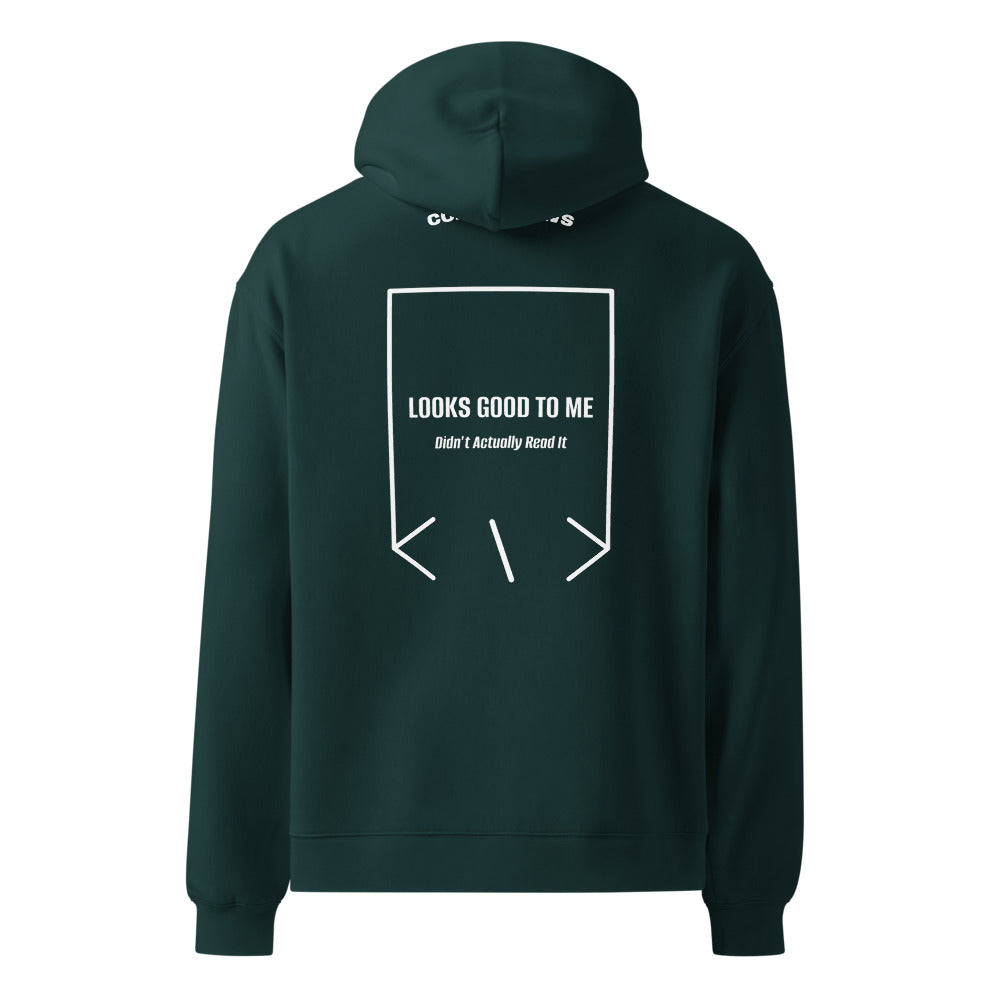 Looks Good To Me — Pine Green White back mockup