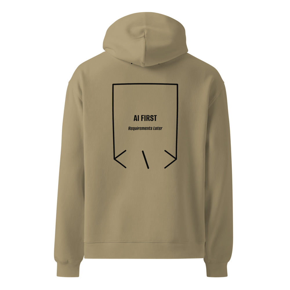 AI First — Sand Black back mockup