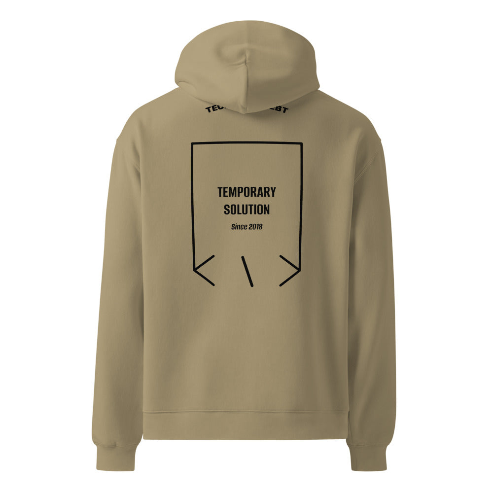 Temporary Solution — Sand Black back mockup
