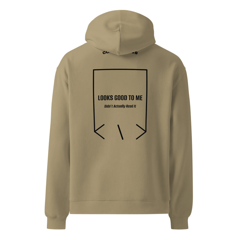 Looks Good To Me — Sand Black back mockup
