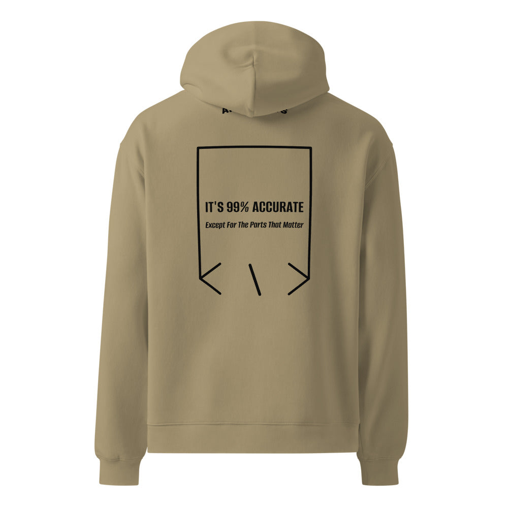 It's 99% Accurate — Sand Black back mockup