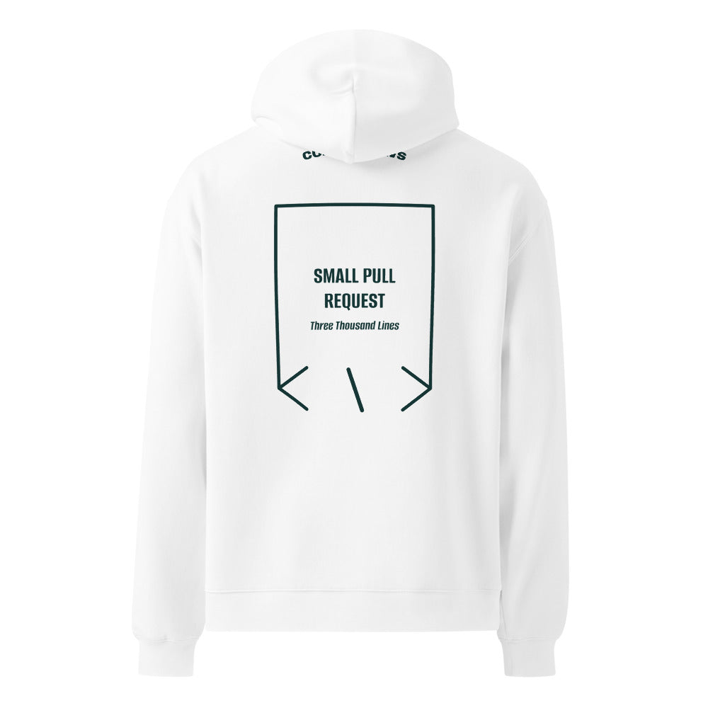 Small Pull Request — White Pine Green back mockup