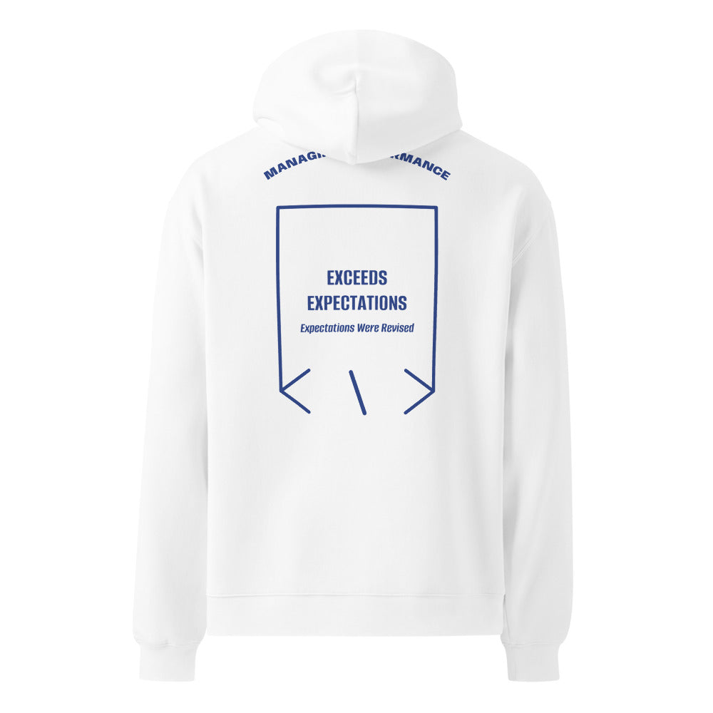 Exceeds Expectations — White Cobalt back mockup