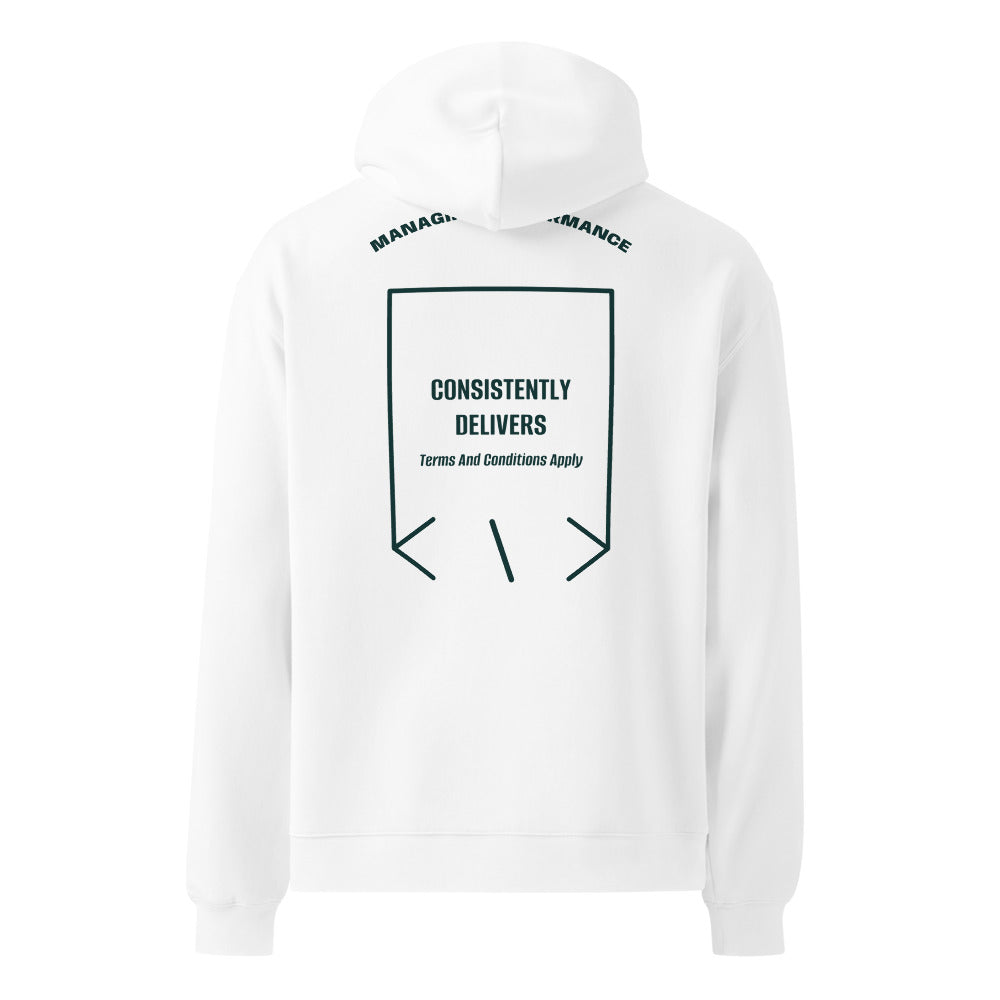 Consistently Delivers — White Pine Green back mockup
