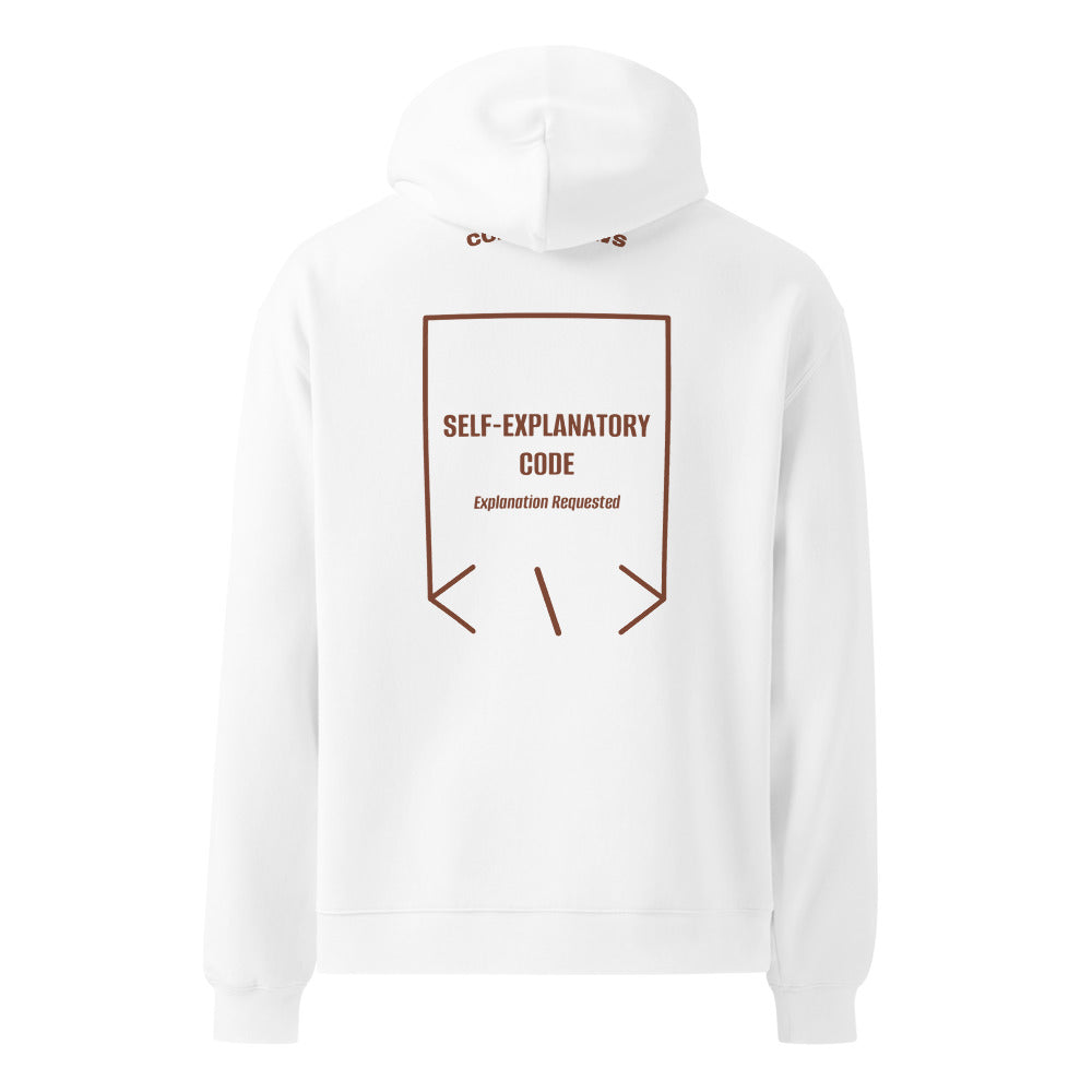 Self-Explanatory Code — White Chestnut back mockup