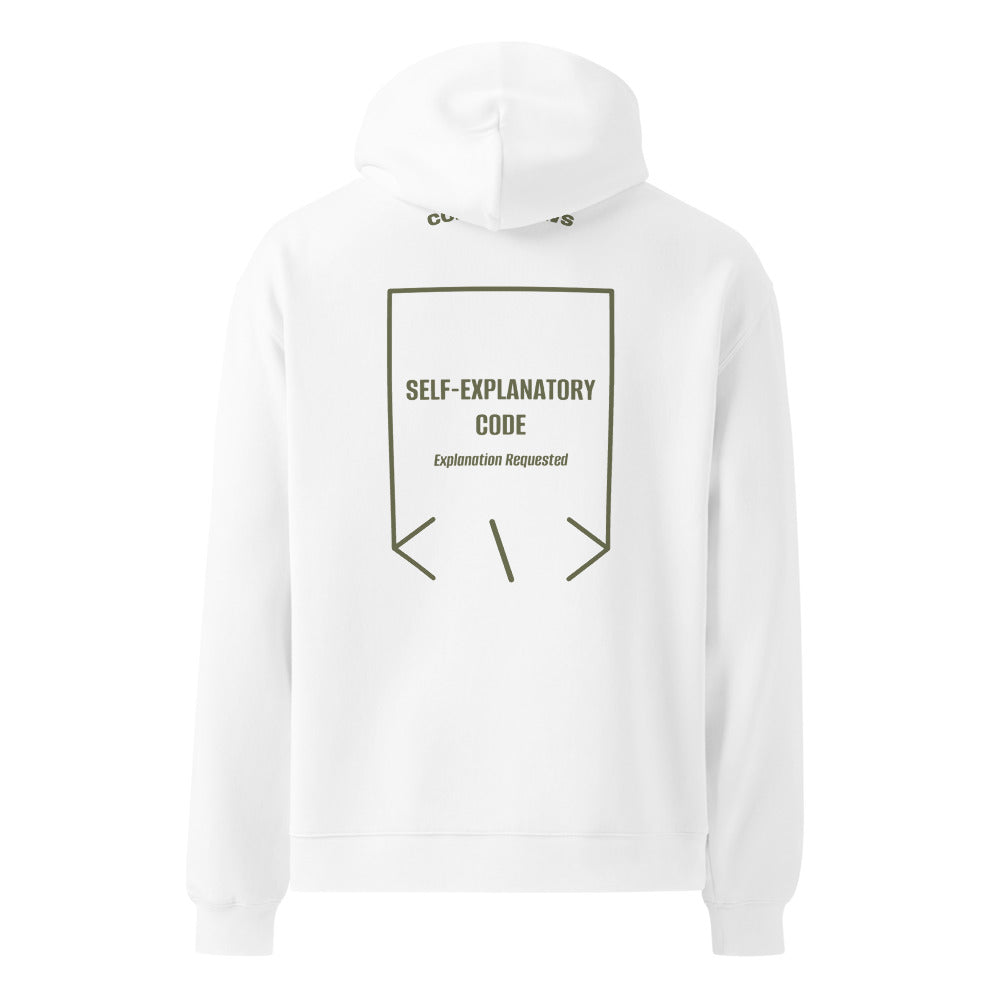 Self-Explanatory Code — White Cypress back mockup
