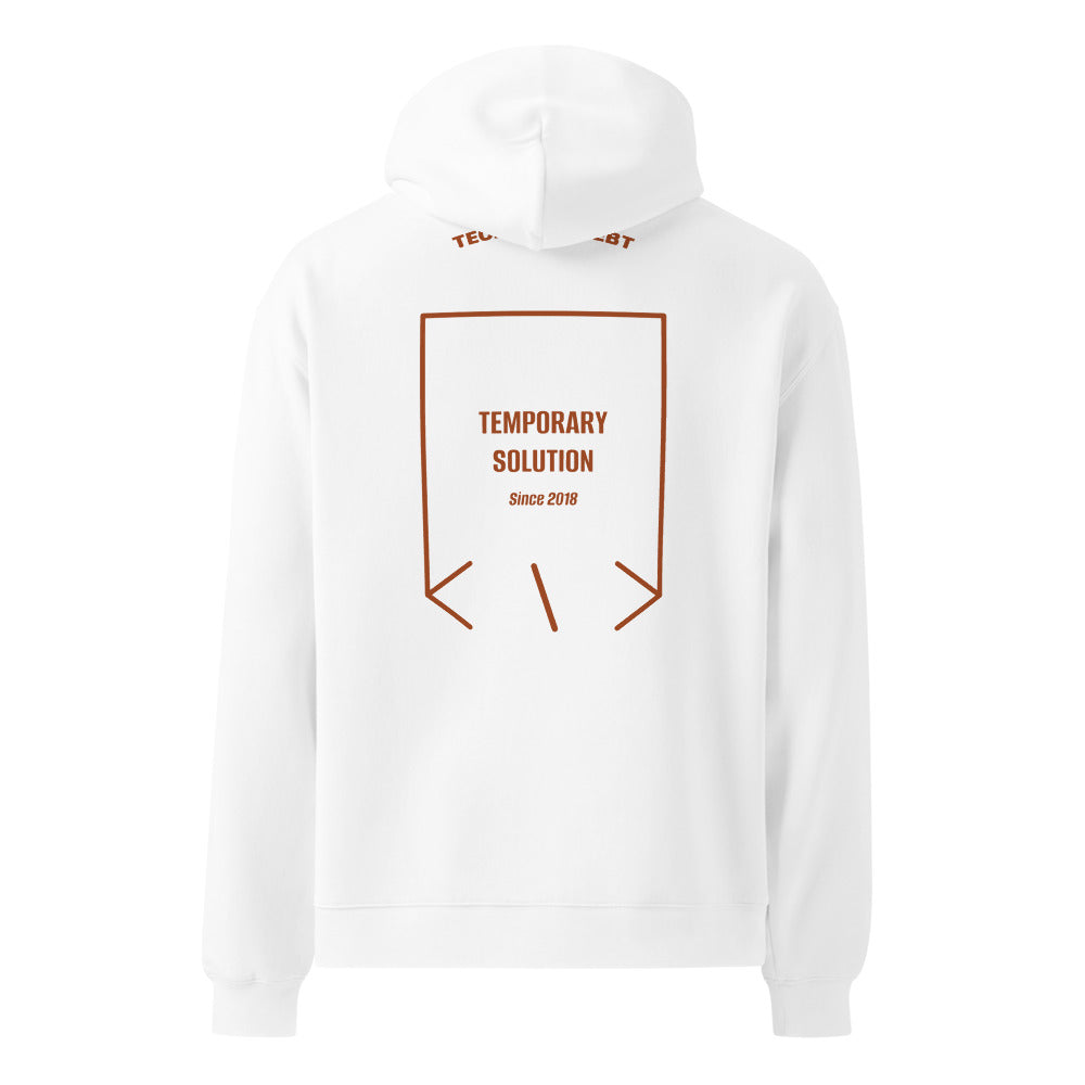 Temporary Solution — White Clay back mockup