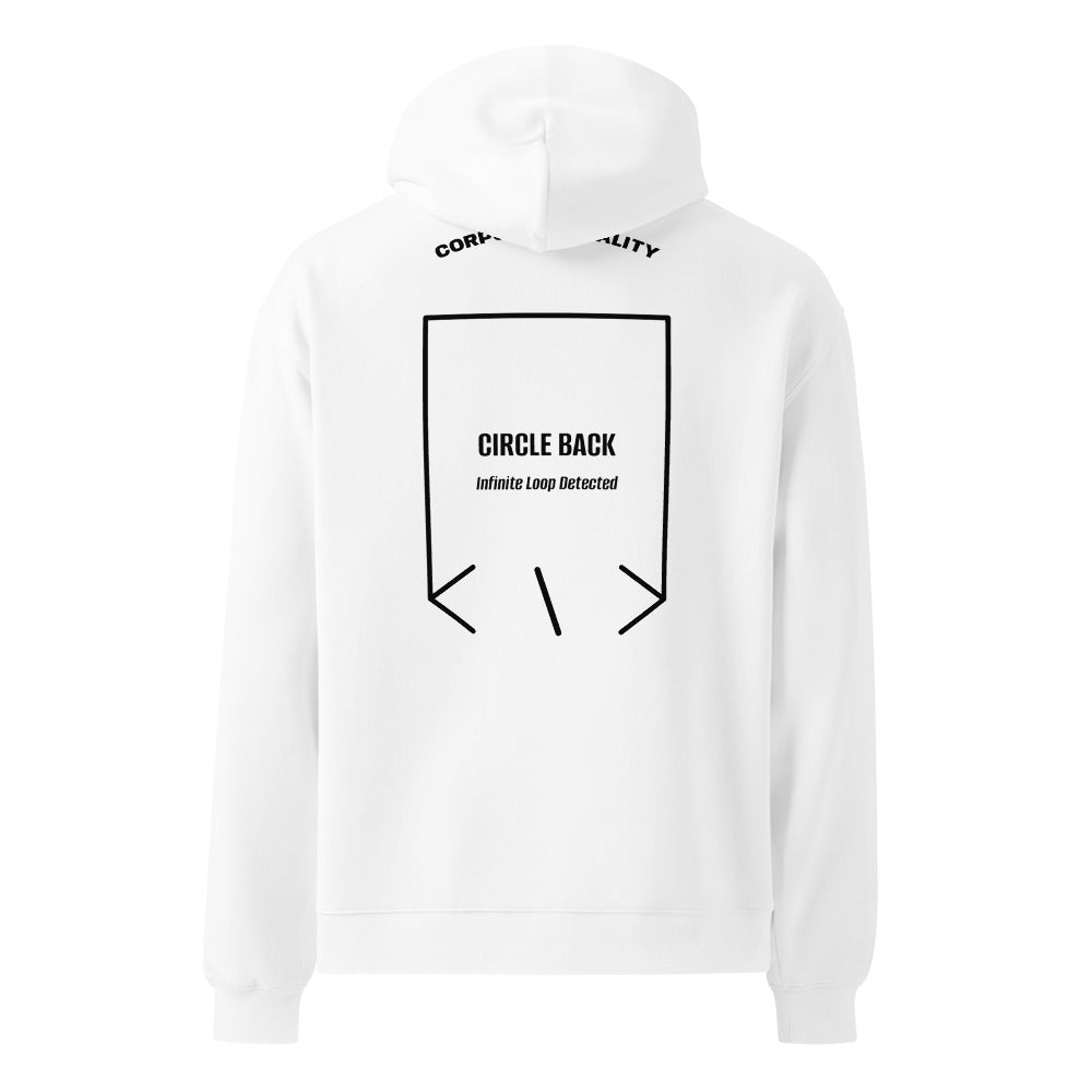 Circle Back — White Black back mockup