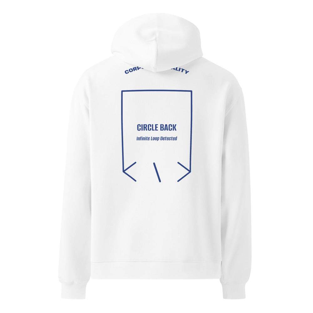 Circle Back — White Cobalt back mockup