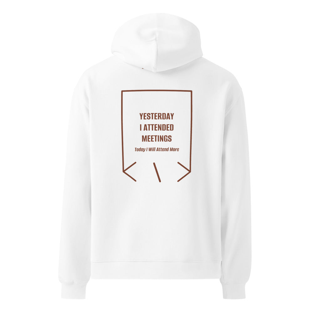 Yesterday I Attended Meetings — White Chestnut back mockup