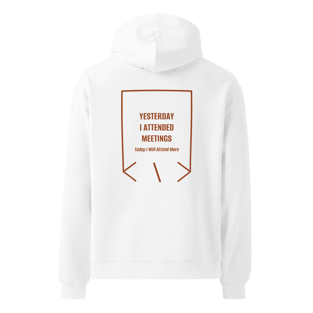 Yesterday I Attended Meetings — White Clay back mockup