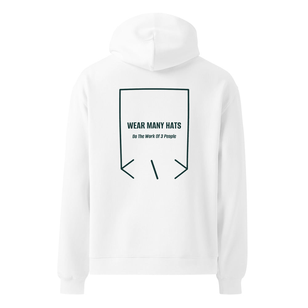 Wear Many Hats — White Pine Green back mockup
