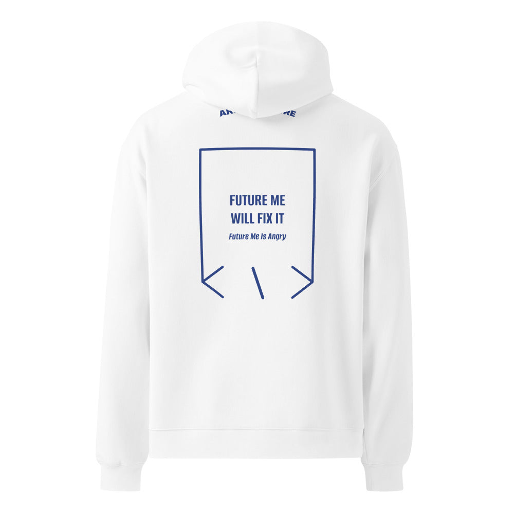 Future Me Will Fix It — White Cobalt back mockup