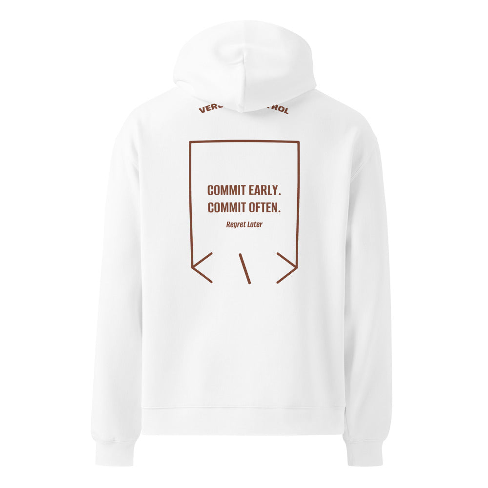 Commit Early. Commit Often. — White Chestnut back mockup