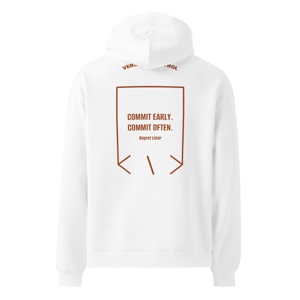 Commit Early. Commit Often. — White Clay back mockup