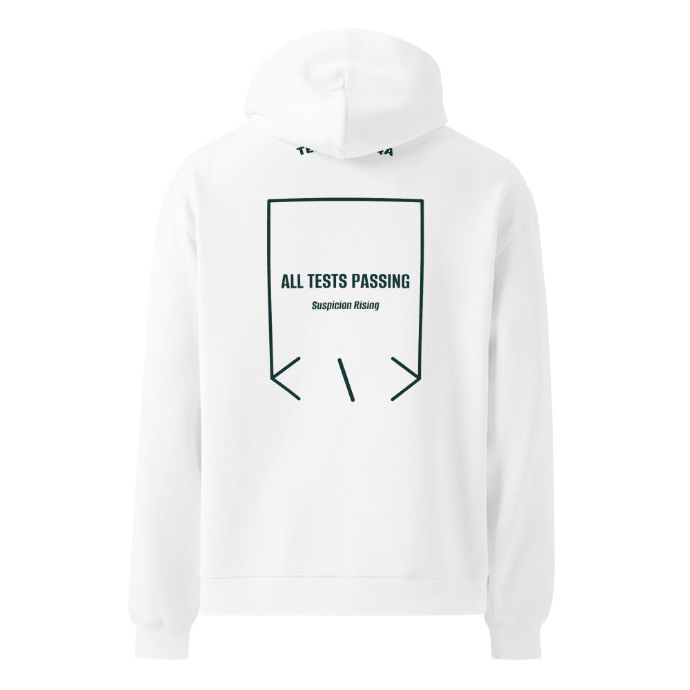 All Tests Passing — White Pine Green back mockup