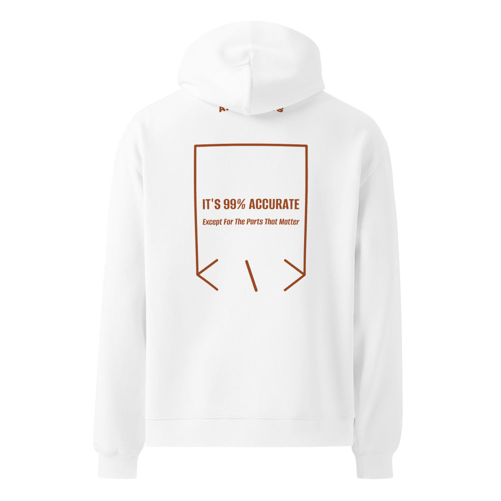 It's 99% Accurate — White Clay back mockup