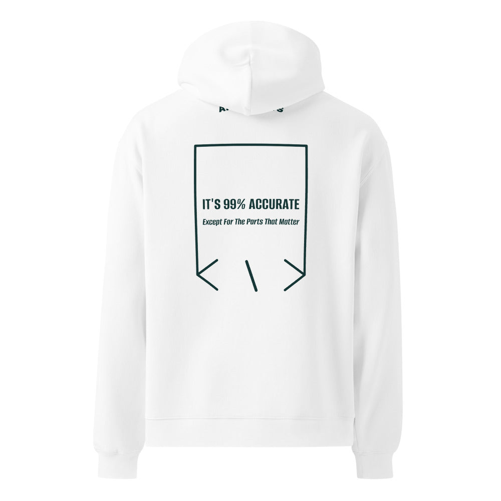 It's 99% Accurate — White Pine Green back mockup